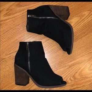 ❗️Black Peep Toe Ankle Boots❗️